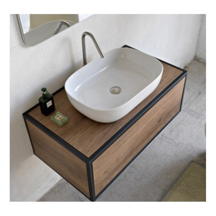 Izlietnes trauks SCARABEO Glam 560 x 390 mm, balts
