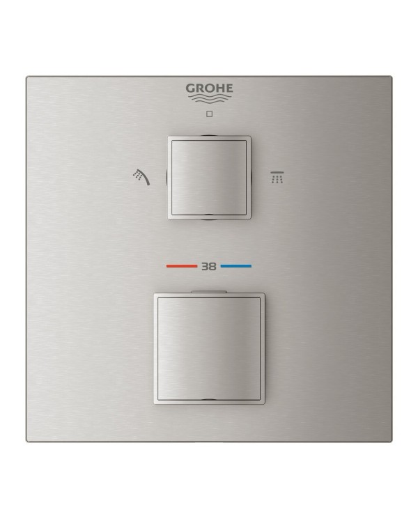 Virštinkinė dalis GROHE Grohtherm Cube 2 išėjimų, 24154DC0