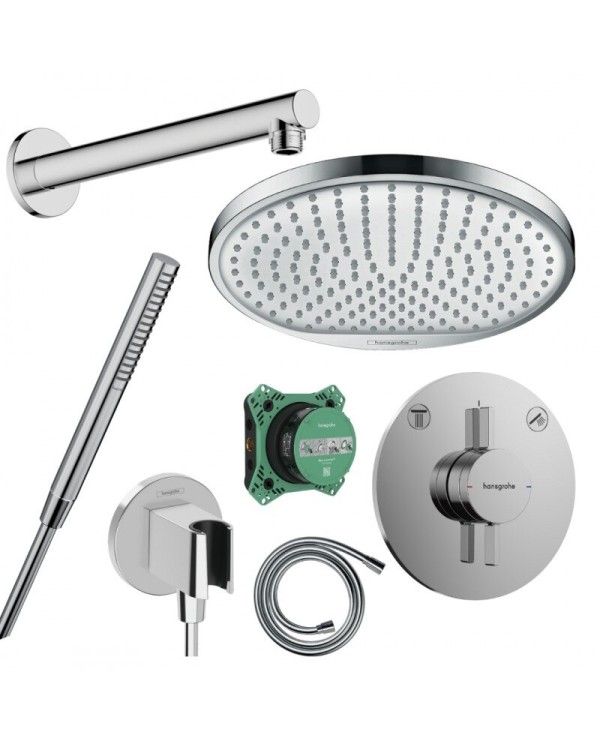 Pre-wall thermostatic shower set HANSGROHE Pulsify S, HANSG9-1