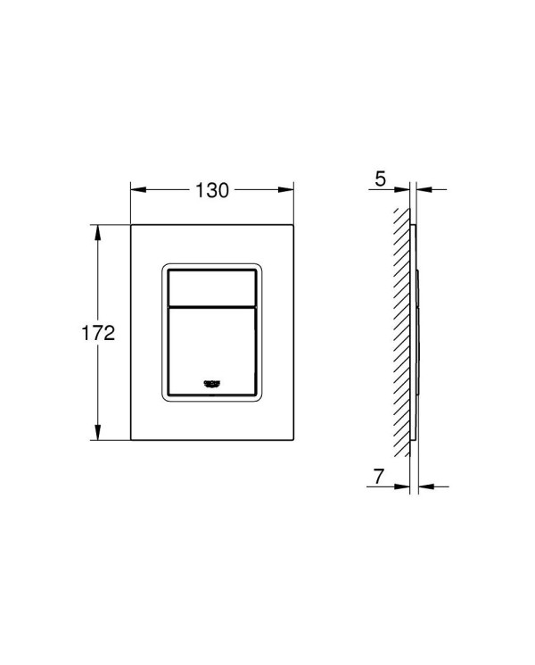 WC loputusnupp GROHE Skate Cosmopolitan S, 37535A00