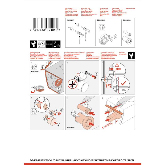 Peatatud bidee LAUFEN Lua LCC kate, H8300814003021