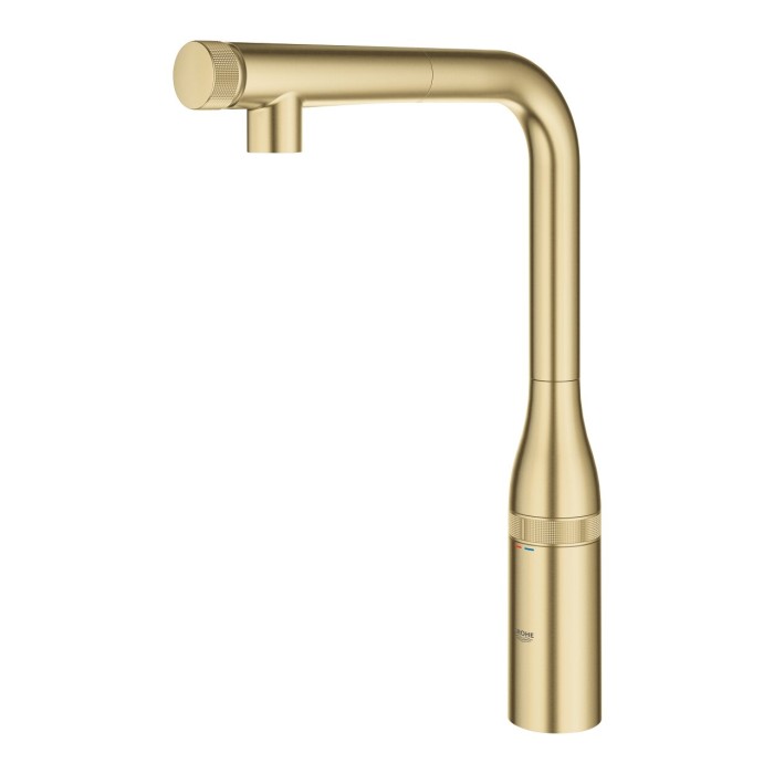 Kitchennis (plautuvės) maišytuvas su ištraukiamu snapu GROHE Essence SmartControl, 31615GN0