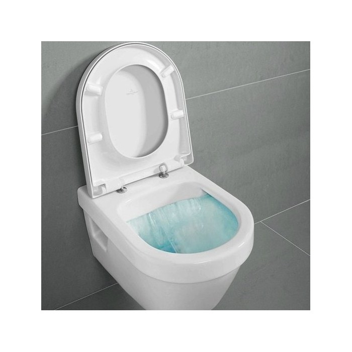 Подвесной унитаз VILLEROY & BOCH Architectura с покрытием Ceramic plus, безободочный 5684HRR1