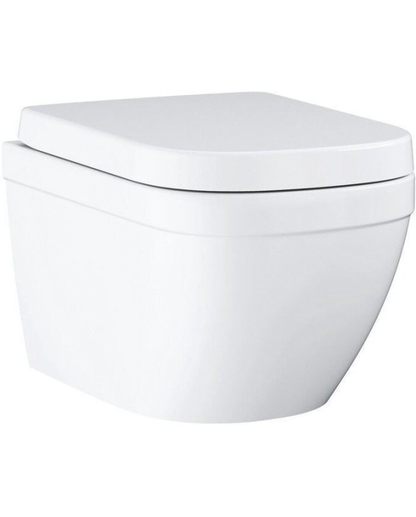 Peatatud WC GROHE Euro Ceramic Rimless Compact istmega softclosing katetest