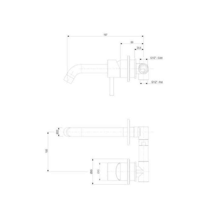 Seina sisse valamusegisti QD TREK 6720410AC
