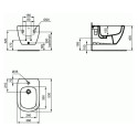 Rippuv bidee IDEAL STANDARD Tesi, T457001