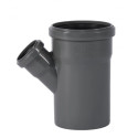 Indoor sewage tee WAVIN Optima 110 x 50/45°, gray