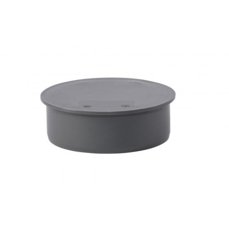 Indoor sewage blind WAVIN Optima 110, gray
