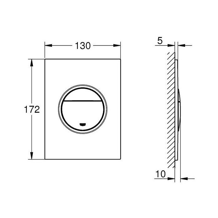 WC flush button GROHE Nova Cosmopolitan S, 37601000