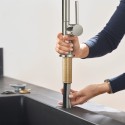 Virtuvė (plautuvės) maišytuvas su ištraukiama žarna HANSGROHE Talis M54 210 2jet, 72800800