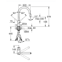 Смеситель для кухни (умывальника) с выдвижным клювом GROHE Minta, 32321DC2