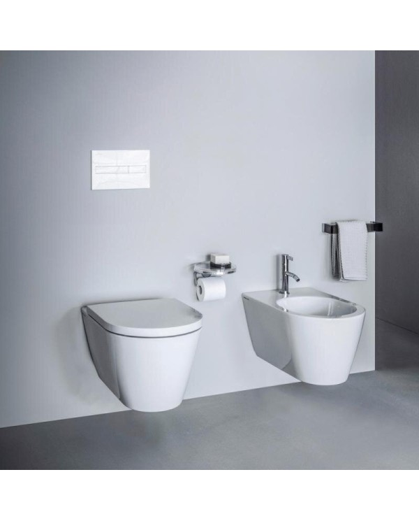 Подвесной унитаз Kartell от LAUFEN Rimless с крышкой SoftClose, белый-матовый