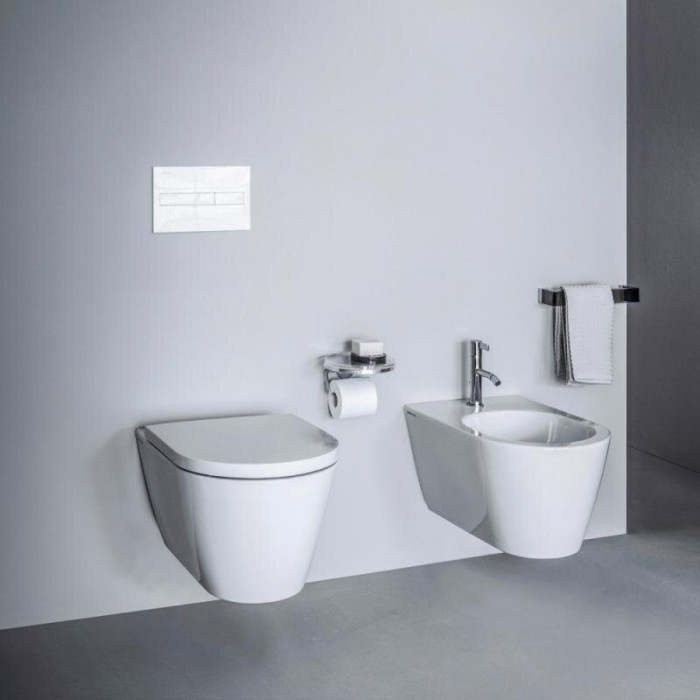Подвесной унитаз Kartell от LAUFEN Rimless с крышкой SoftClose, белый-матовый