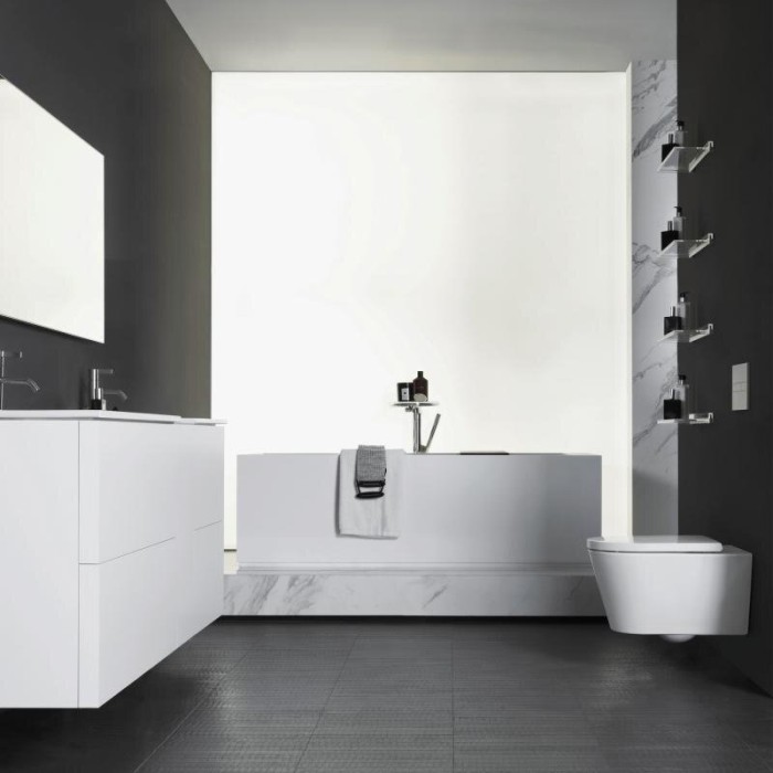 Suspended toilet Kartell by LAUFEN Rimless with SoftClose lid, white-matte
