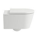 Pakabinamas unitazas Kartell by LAUFEN Rimless su SoftClose dangčiu, balta-matinė