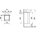 Подвесной шкаф LAUFEN Ino 298 x 278, H4253010301701