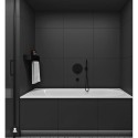 Pre-wall bathroom faucet with paffoni light hand shower, LIG015ST+ZDUP094ST+ZBOC139ST