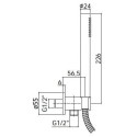 Seina sisse paigaldatav dušisüsteem PAFFONI Light (muljutised), LIG015ST+ZSOF034ST+ZSOF074ST+ZDUP094ST
