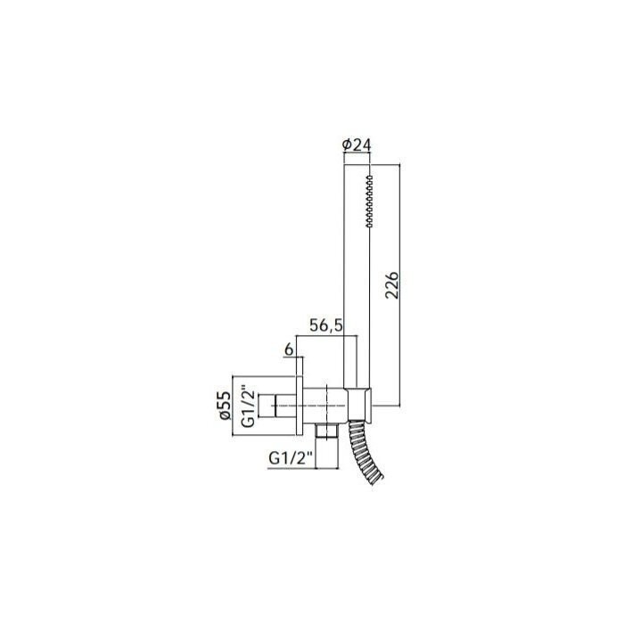 Seina sisse paigaldatav dušisüsteem PAFFONI Light (muljutised), LIG015ST+ZSOF034ST+ZSOF074ST+ZDUP094ST