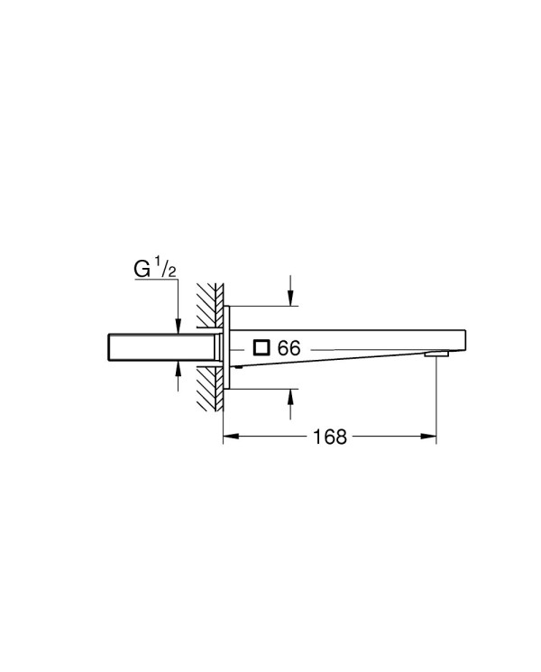 Nokk vannile GROHE Plus 168 mm, 13404003