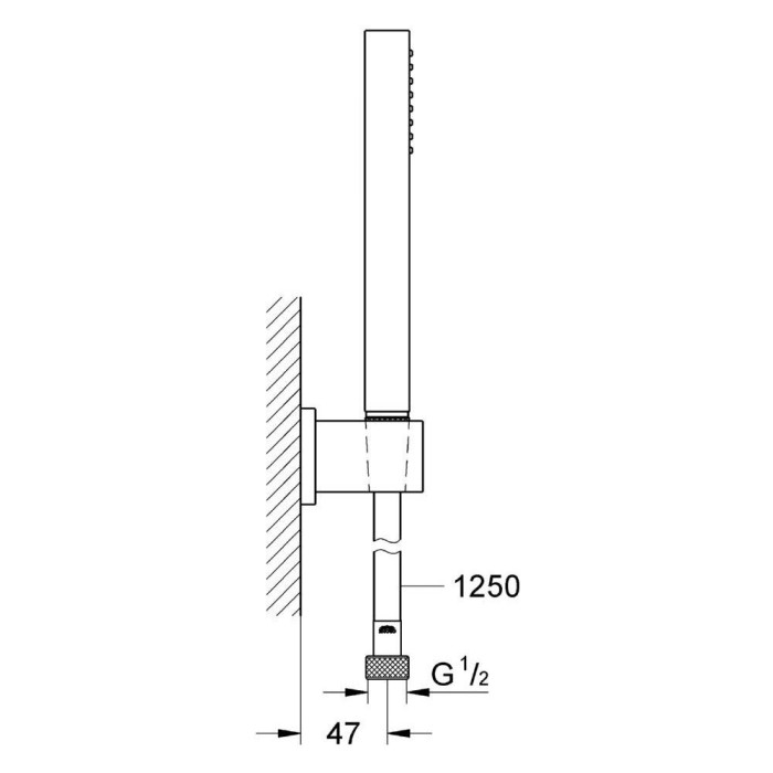 Hand shower kit GROHE Euphoria Cube Stick, 26405000