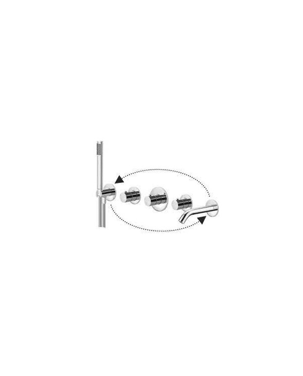 Seina termostaadist vannitoasegisti manuaalse dušiga seinaalusest paffoni moodulkarbist, MDBOX001+MDE001NO
