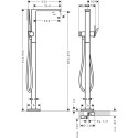 Grindinis vonios maišytuvas HANSGROHE Tecturis E, 73445000