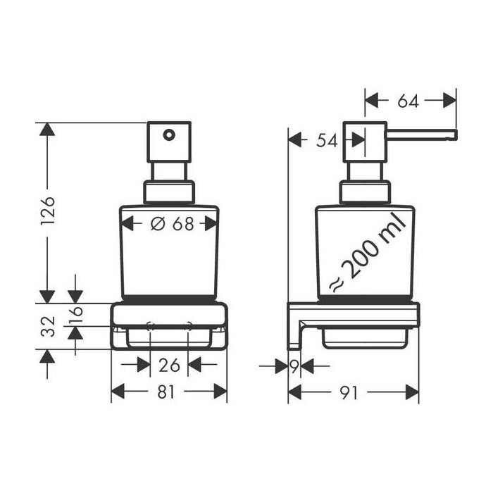 Держатель с дозаторами мыла HANSGROHE AddStoris, 41745140