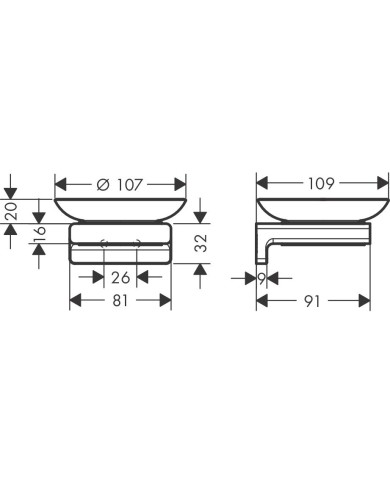 Держатель с мыльницей HANSGROHE AddStoris, 41746700