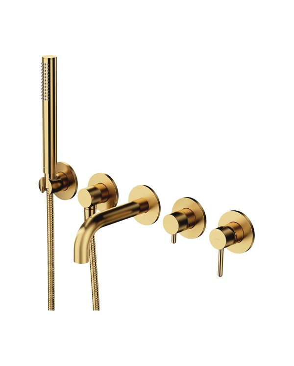 Pre-wall 5-piece bathroom faucet set OMNIRES Y, spout length 17.5 cm, Y1237/1SBSB