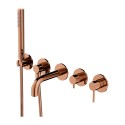 Pre-walled 5-piece bathroom faucet set OMNIRES Y, spout length 17.5 cm, Y1237/1SCP