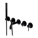 Eelseinaga 5-osaline vannitoasegisti komplekt OMNIRES Y, tila pikkus 17,5 cm, Y1237/1SBL