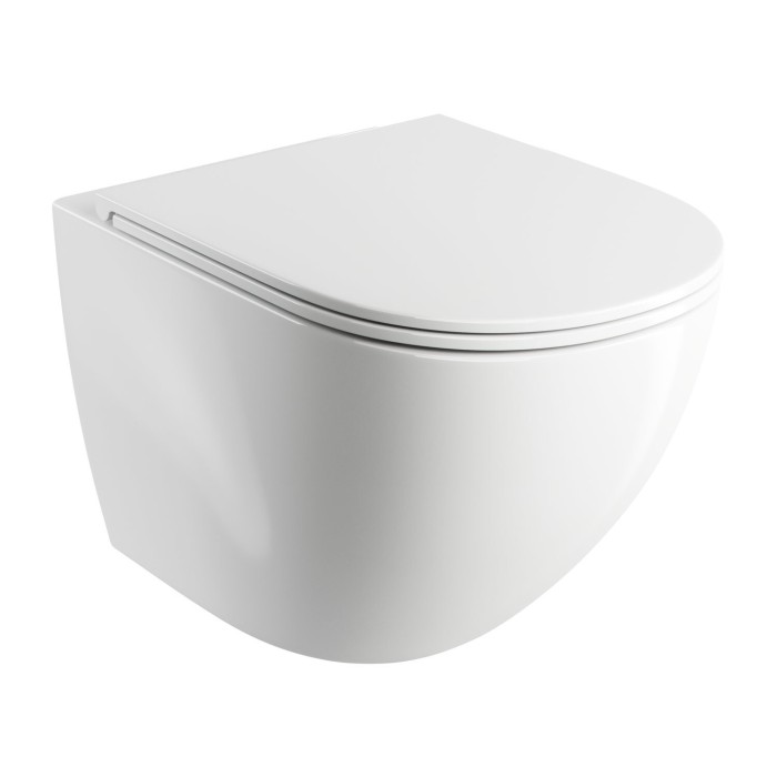 Rippuv WC OMNIRES Ottawa Compact Rimless softclosing kattega, OTTAWAMWBP