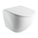 Rippuv WC OMNIRES Ottawa Comfort Rimless pehmekattega, OTTAWACMWBP