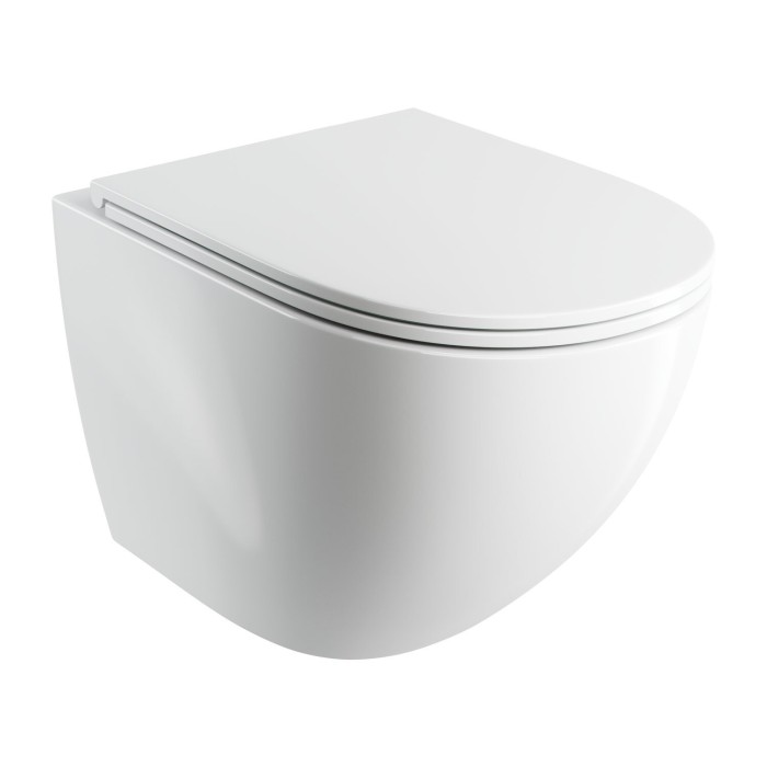 Hanging toilet OMNIRES Ottawa Comfort Rimless with softclosing cover, OTTAWACMWBP