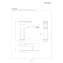 Faucet for washbasin OMNIRES Parma 100, PM7410CR