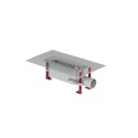 Shower channel set ACO ShowerDrain S with Plate grill and stairway (4 in 1) (Choice of skills)