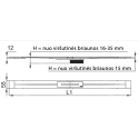 Dušo latako komplektas ACO ShowerDrain S su juodomis-matinėmis Plate grotelėmis ir trapu (4 in 1) (Įlgių pasirinkimas)