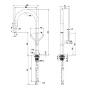 Kitchennis (sink) mixer with retractable hose EU 1 jet, EU1578