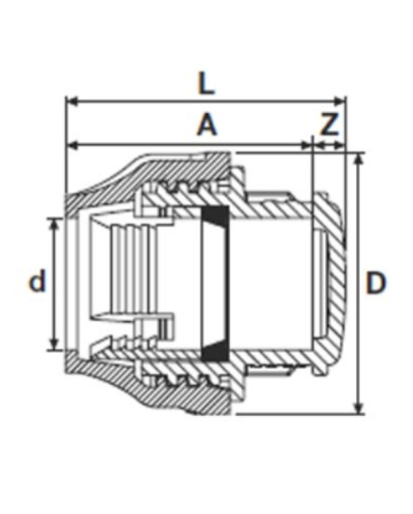 Plastmasas necaurlaidīga žalūzija PE caurulei PIMTAS 110, EX70001508