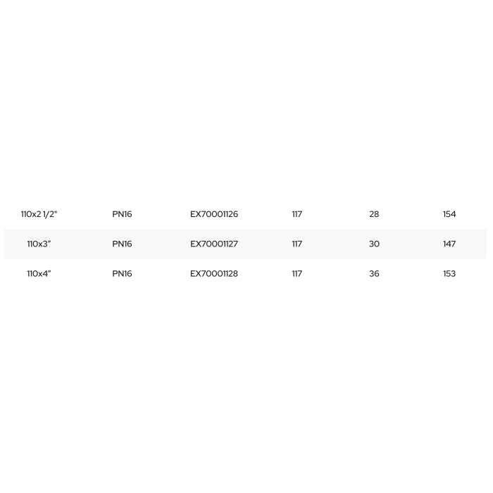 Пластиковый затяжной фланец для полиэтиленовой трубы PIMTAS наружной  110 x 4 дюйма, EX70001128