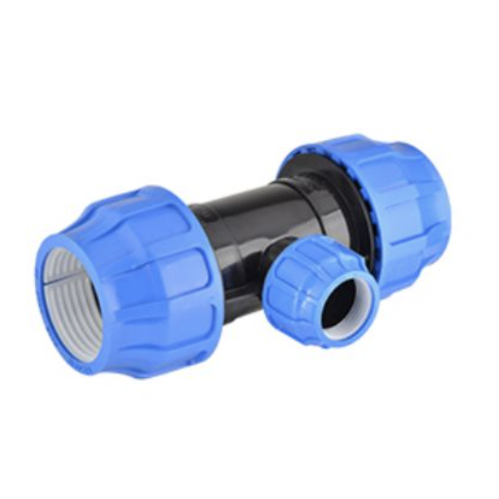 Plastic tightened reduced tee for pe pipe PIMTAS 63 x 50 x 63, EX70001711