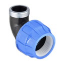 Plastikust pingutusküünarnukk PE-toru jaoks PIMTAS keskel 25 x 1" EX70002404M