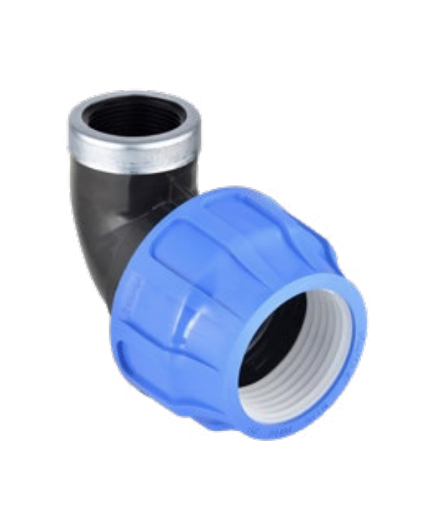 Plastmasas cieši pieguļošs elkonis PE caurulei PIMTAS 32 x 1 1/4" vidū, EX70002407M