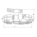 Пластиковый герметичный клапан для полиэтиленовых труб PIMTAS 20 x 20, EX234500202