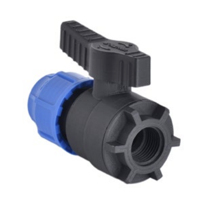 Plastic tightening valve for the PE pipe PIMTAS 75 x 2 1/2" in the middle, EX234400753