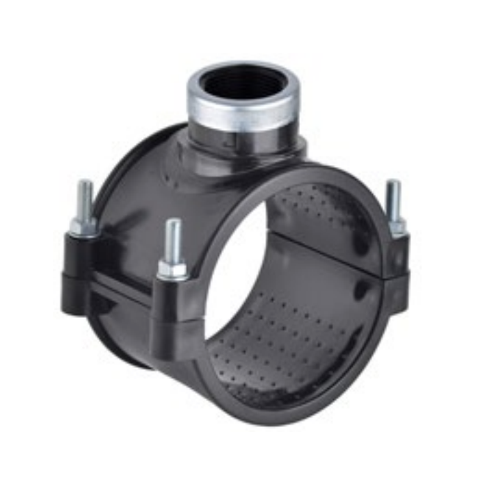 Plastmasas pievilkšanas suports PE caurulei PIMTAS 63 x 1 1/2" vidū, EX57700063502