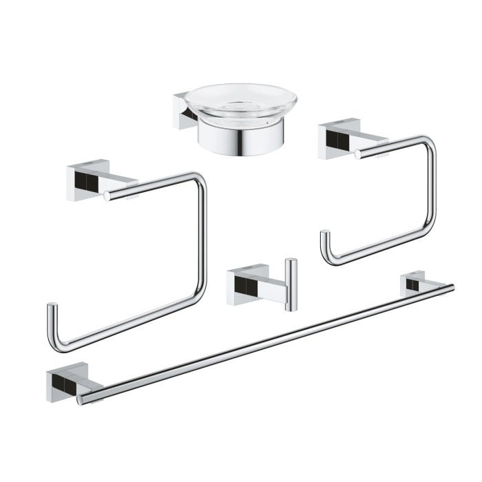 Accessories set GROHE Essentials Cube 5 in 1, 40758001