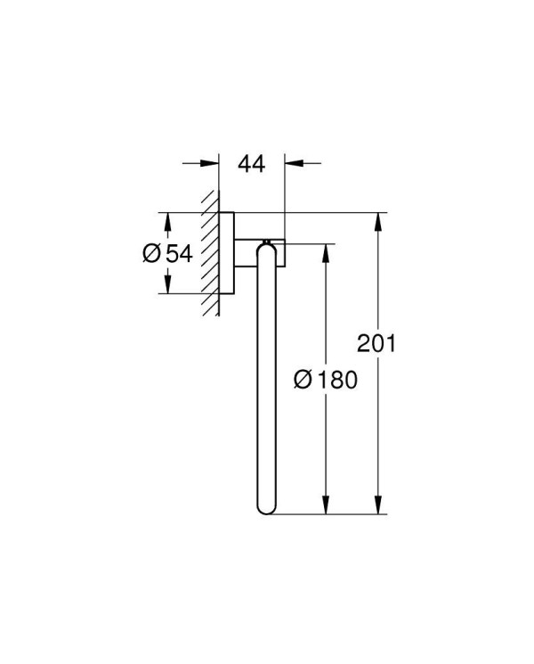 Tualetes papīra turētājs GROHE Essentials, 40365001