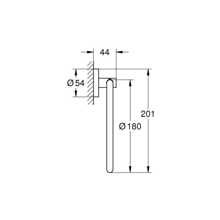 Держатель для туалетной бумаги GROHE Essentials, 40365001